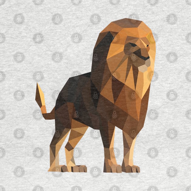 Low Poly Lion by shaldesign